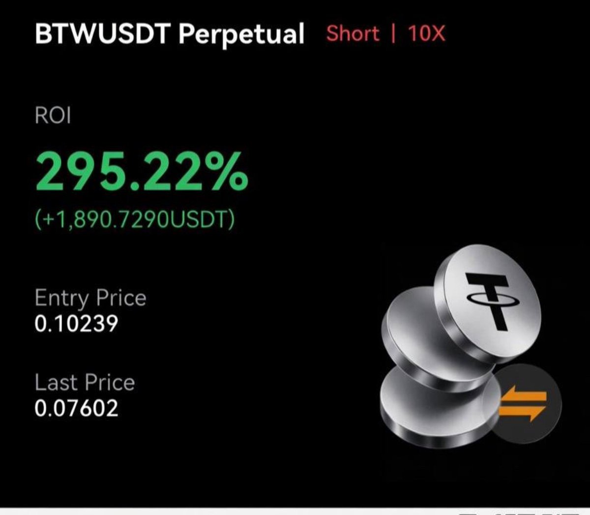 azimakelvin's tweet photo. $2k secured. ✅

Spotted an opportunity on $BTW, took it, &amp; it printed.

Thank You God, for keeping the wins coming. 🙏

Click on the link below to join our free signal  group 👇🏿👇🏿  
https://t.co/ydafOp5B3m https://t.co/wDH51SSsZh