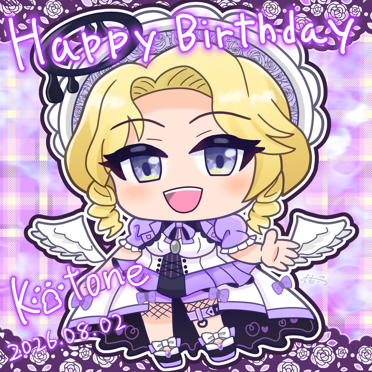 inuyumekotone's tweet photo. 誕生日企画2つ目
イラスト公開！
こちらはホビーニックさん（@hobby_Nick29 ）から描いていただきました！ホビ先ありがとぉぉー！
 #ことねの飼育小屋 https://t.co/gClnkKPwrR