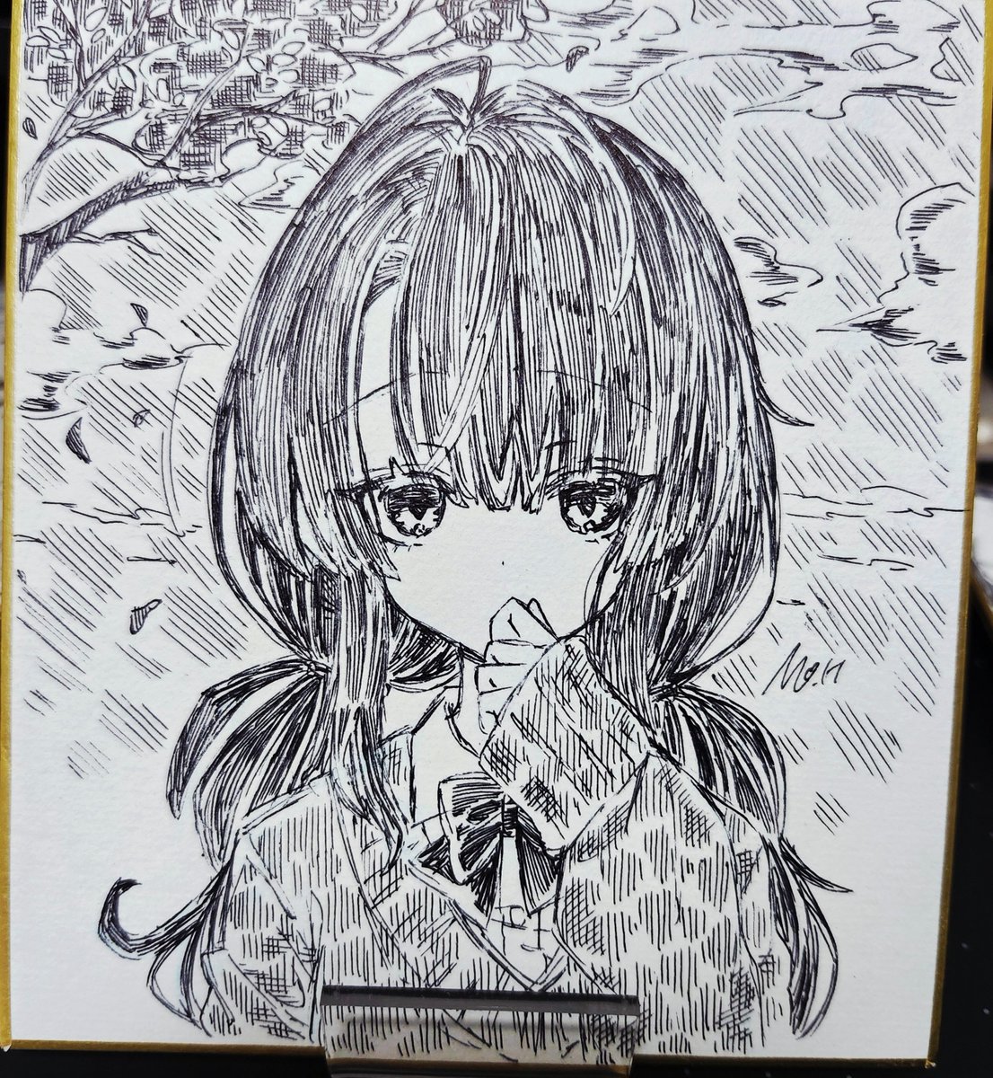 hiraragi35's tweet photo. アナログ絵～～ https://t.co/sttfmweE1f
