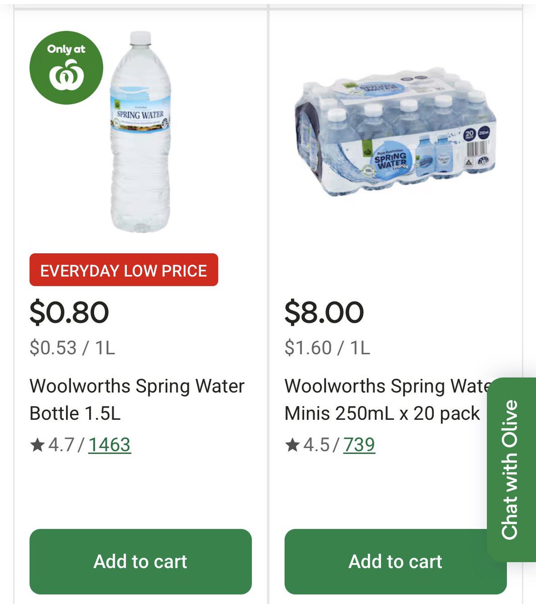 mae_hyt's tweet photo. まぁ場所によるけど、一般価格はWoolworthsかColes、IGAあたりが基準よね。
ついでに言うとエビアンなんて買わない定期。 https://t.co/iUdqn23bnl
