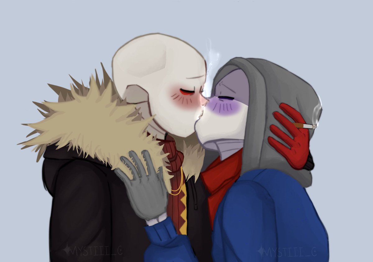 mystiii_c's tweet photo. "U should.... u should draw..... dustard...you should.... (evaporates..)" ->
here you go snowiioomf.. don’t evaporate on me.. 
#utmv #undertaleau #dustard
https://t.co/3BmxexEfnH https://t.co/AQcI0Xawna