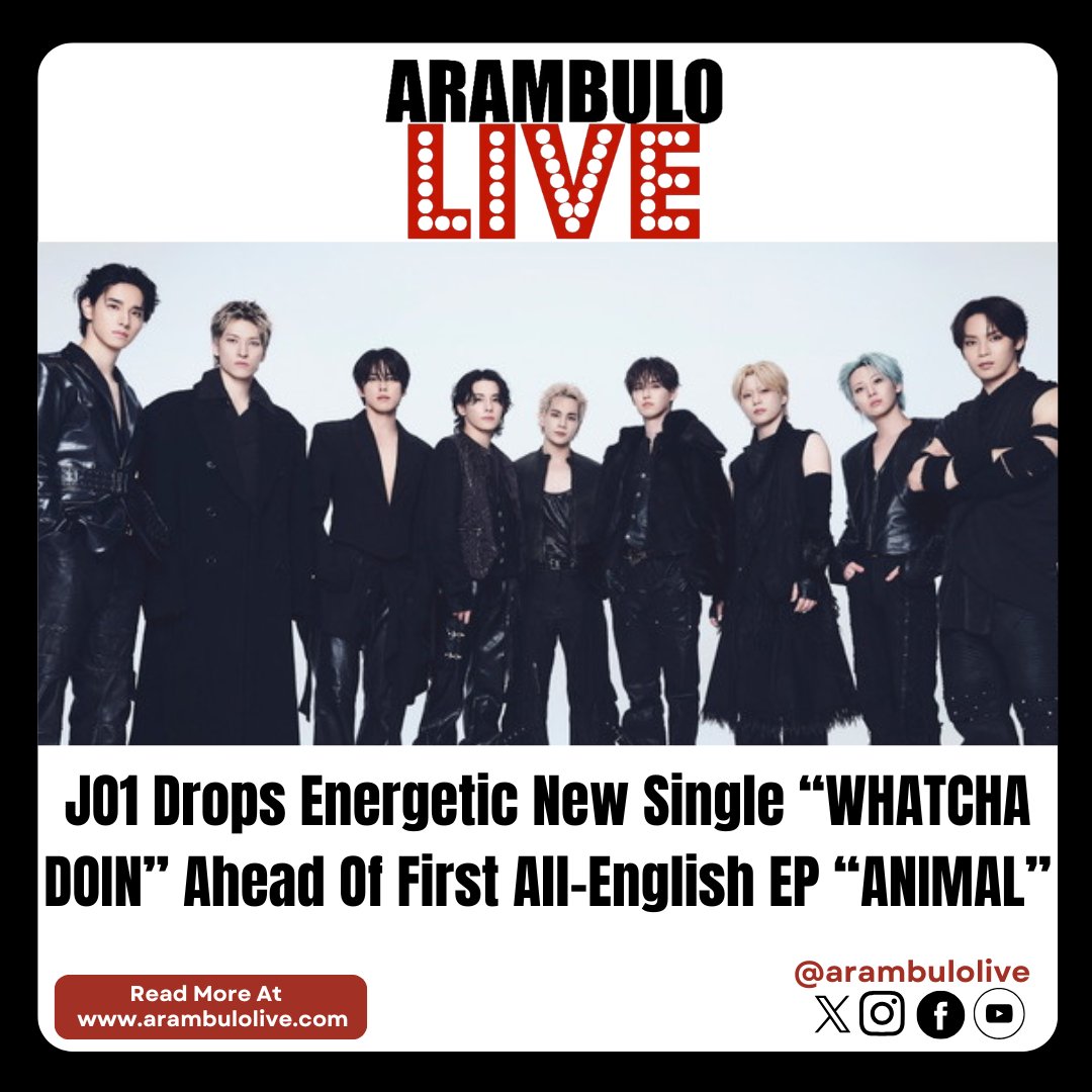 ArambuloLive's tweet photo. JO1 Drops Energetic New Single “WHATCHA DOIN” Ahead Of First All-English EP “ANIMAL”

Read more here: https://t.co/03b4ABZeRT

@official_jo1 #JO1 https://t.co/80N2PLRagI