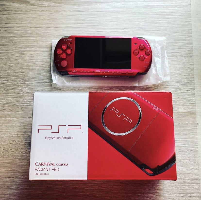 RPM_PlayStation's tweet photo. The Radiant Red Carnival Color Edition PSP 3000 https://t.co/3IWR2XEhnO