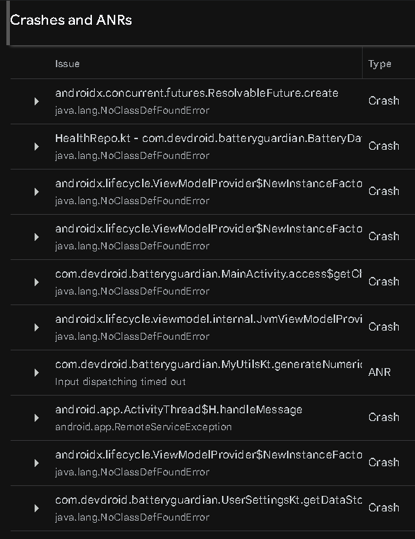 deg_s33233's tweet photo. Spent full day on this: Google's own Play Core + Ads SDK pull different Guava artifacts for same ListenableFuture class — one via tiny stub jar, one via full Guava. Gradle resolves both. AGP's dynamic-feature module merging then chokes on duplicate. Not my bug, just my Saturday. https://t.co/MancWizGZn