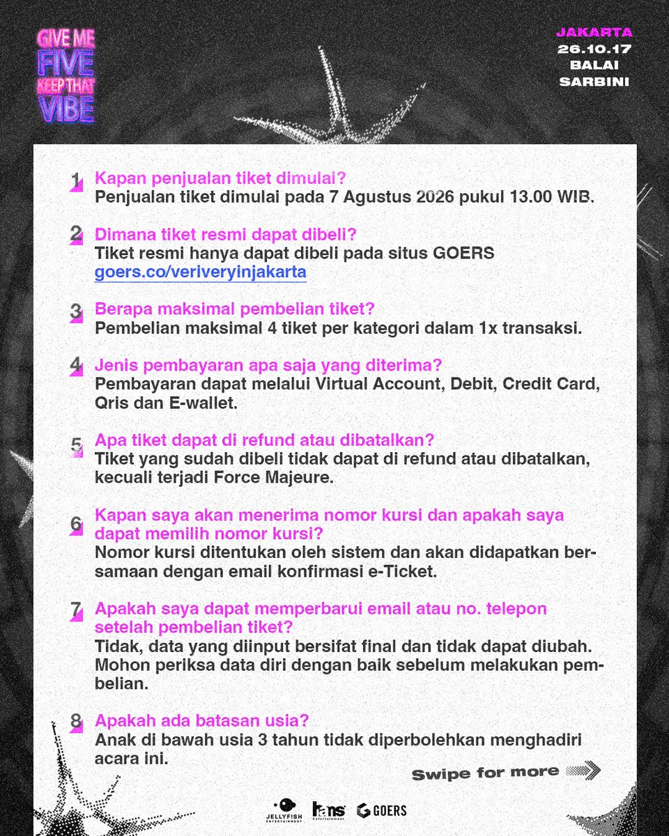 hansentid's tweet photo. 📋 FAQ 

Everything you need to know before purchasing your tickets is here. Please read through the FAQ carefully to avoid any issues during the ticketing process.

#베리베리 #VERIVERY #VRVR
#VERIVERY_CONCERT
#GiveMeFiveKeepThatVibe
#GM5KTV https://t.co/UTLy1hWIdt