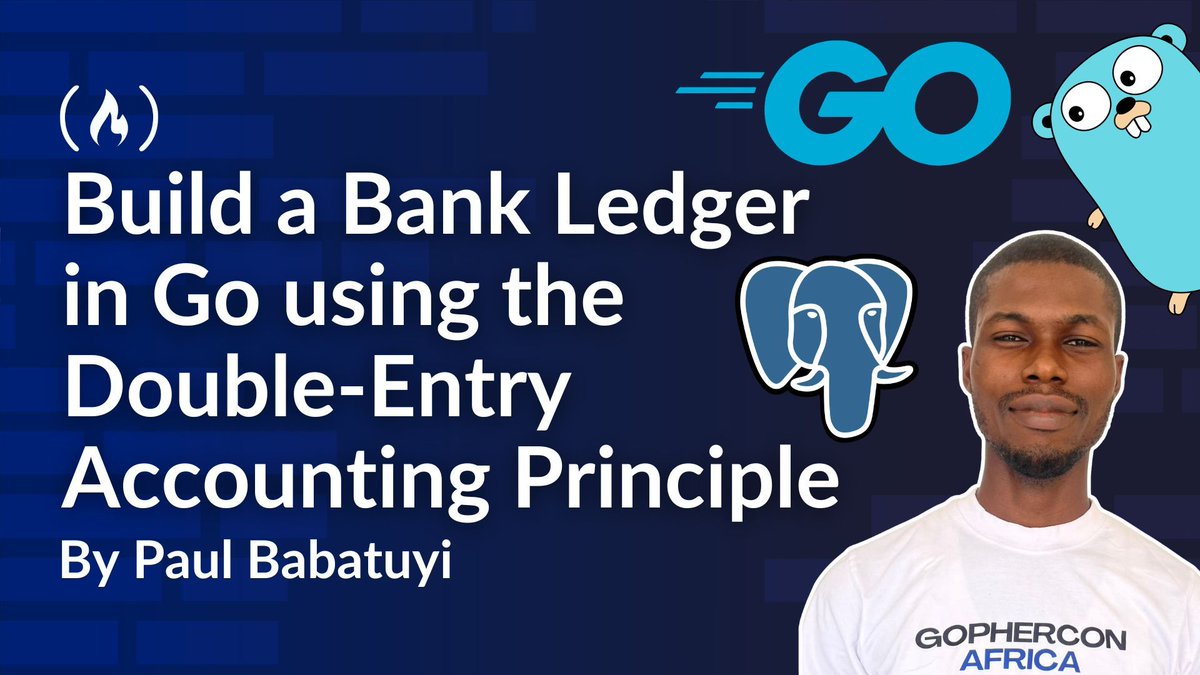 freeCodeCamp's tweet photo. Storing money as a single balance can hide race conditions, missing audit trails, and silent data corruption.

In this tutorial, @paulbabatuyi teaches you how to build a bank ledger in Go and PostgreSQL using double-entry accounting.

You'll also learn about row locking, reconciliation, automatic retries, and how to structure it all for a safer financial backend.

https://t.co/0S3i5RmLhJ