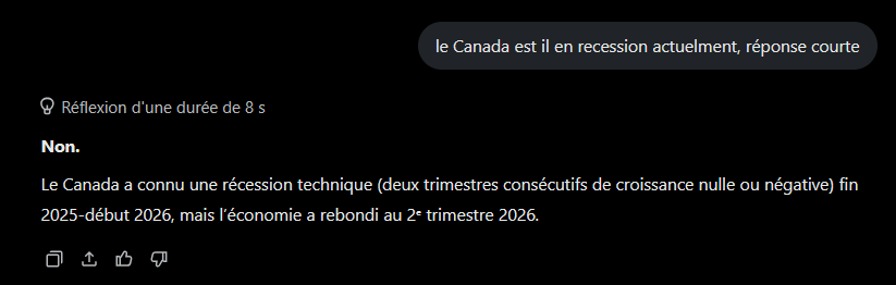 Kan_Fex's tweet photo. @FBeliveau13 @tvanouvelles Le Canada "a été" en récession technique et présentement il ne les plus alors pourquoi tu as écrit "est en récession". Pourquoi jouer avec les mots ..? https://t.co/cimLSyfTCl