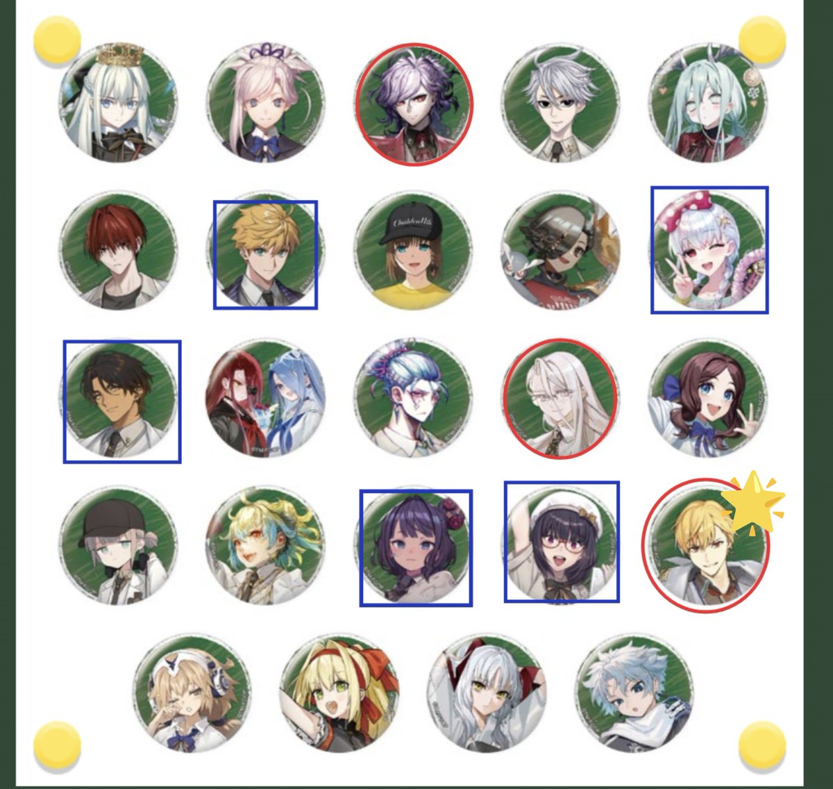 ballokky's tweet photo. FGO フェス 2026ランダム缶バッジ A B

求▶︎️⭕️ 🌟ギルガメッシュ、エドモン、バーヴァンシー、花咲翁、フローラ

譲▶︎□ アーサー、オジマンディアス、葛飾北斎、刑部姫、カーマ、蘭陵王、アスクレピオス、アレキサンダー、徐福
or 定価

︎🌟最優先で探しています！よろしくお願いします〜！！ https://t.co/0himGCeyYT