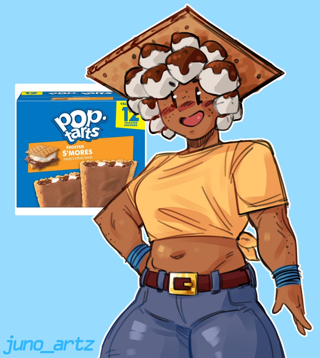 juno_artz's tweet photo. [OC]
asked some friends what flavor poptart i should draw, so here is s'mores poptarts.
#art #artist #originalcharacter https://t.co/JJSa2yB3ho