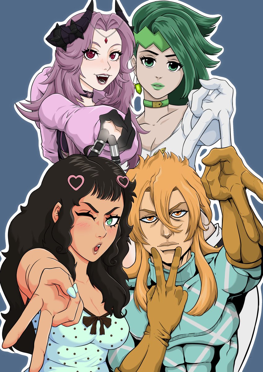 sleepylilah_'s tweet photo. lilah and her pookies >.< 

( TYSM to my bff for gifting this to me SOBS ) 

artist🎨: Natski on vgen https://t.co/XkxYYRuigN