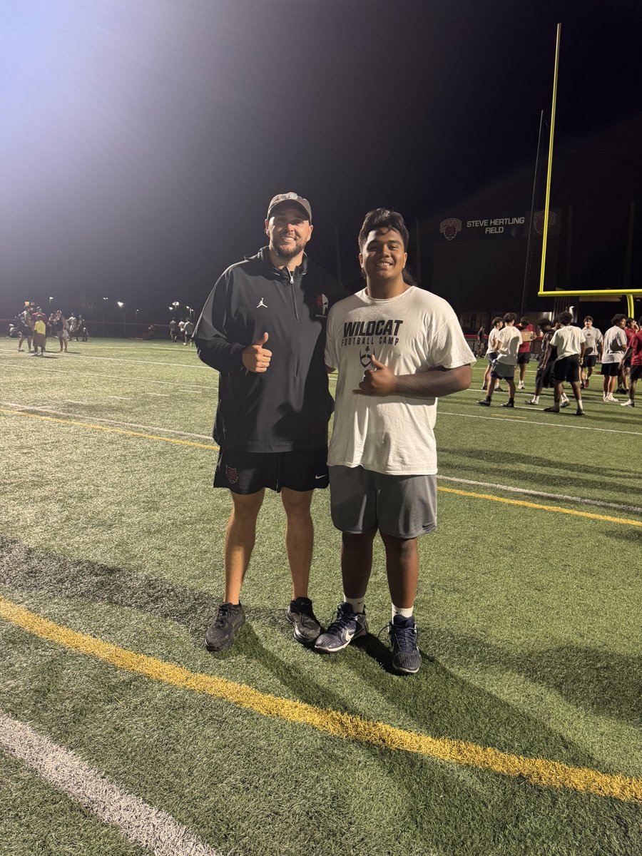 JED_MATAUTIA's tweet photo. What an amazing turn out at @CWUFB camp yesterday! Thank you @CoachKoopRich for the invite! Got selected OL MVP for the camp!

@CoachTBar 
@AepRecruiting 
@Coach_TuiAvaava 
@Trnch_Warriors 
@Coach_TuiAvaava https://t.co/9lcJAGivIy