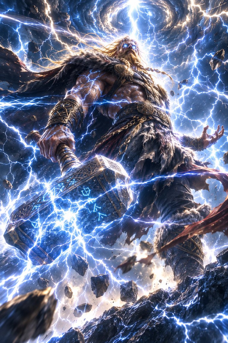 nesaivideo's tweet photo. ⚡️一瞬の閃光コンテスト応募作品
⚡️トール神⚡️
⚡️#thundermoon
#TapNow
#Seedream5.0
#GPTImage2
#TapNowCPP https://t.co/Vdw4de5Z4a