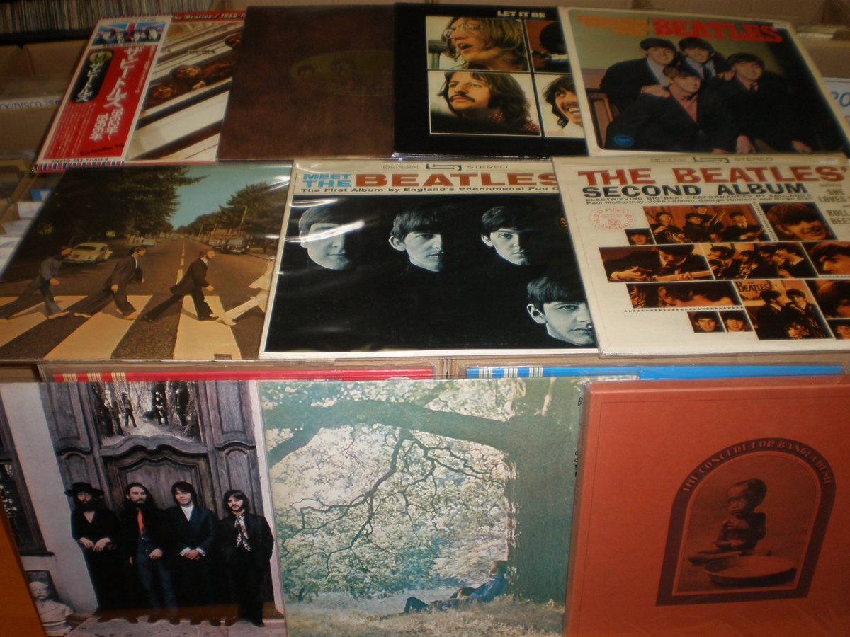 fandangorecords's tweet photo. 新入荷LP！ビートルズ関連の中古LPレコード10枚を店頭に出しました。Yoko Ono/Plastic Ono Band-Bell Sound、Hey Jude-Bell Sound、The Concert For Bangla Desh-Sterling、US AppleでAbbey Road、Meet The Beatles、Second Album、1962年〜1966年、ラヴ・ソングス、レット・イット・ビー、ステレオ！ https://t.co/v6Ws49eF0j