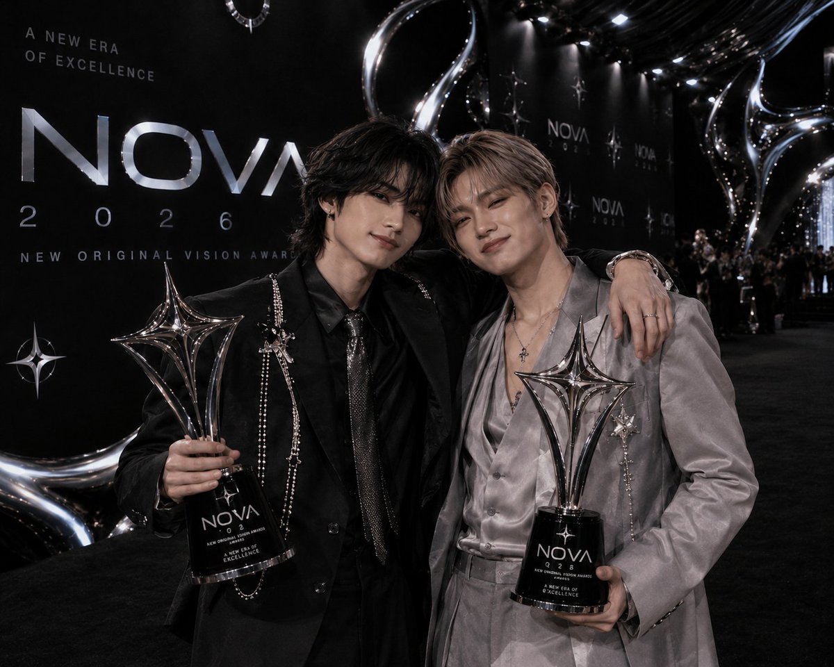 NOVA_offcl's tweet photo. #NOVA_CLICK

더스티!! 🥹
우리 태훈&amp;진혁이 오늘 2관왕 했어요!! 🏆🏆
역시 우리 래퍼즈!! 🗣️🔥
앞으로도 노바도 많이 많이 응원해 주세요! 🧡
파이팅!! 언제나 사랑해 더스티!! 🫶✨

#NewOriginalVisionAwards2026 #NOVA2026
#TAEHOON_JINHYUK #태훈_진혁
#NOVA #노바
#DUSTY #더스티 https://t.co/RipaEdPUjJ