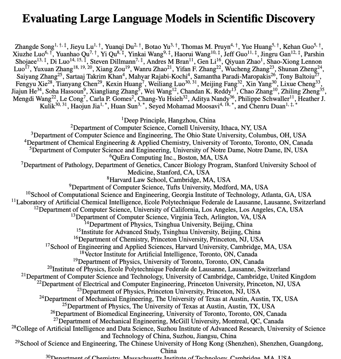 HowToPrompt__'s tweet photo. MIT and Harvard argue LLMs are nowhere near doing real scientific discovery.

They published a paper called “Evaluating Large Language Models in Scientific Discovery.”

Every week, tech labs claim an LLM has made a breakthrough in biology, physics, or chemistry.

But this proves they are faking it.

For years, AI benchmarks have tested models using static, multiple-choice science trivia. Models ace these tests, leading everyone to believe AI is right on the verge of autonomous scientific discovery.

Researchers built a new evaluation framework called SDE to test what happens when you take LLMs out of the multiple-choice quiz and put them into real, open-ended research projects.

They tested frontier models across biology, chemistry, materials science, and physics.

The results are sobering.

When forced to handle the actual loop of discovery—proposing a testable hypothesis, designing simulations, running experiments, and interpreting ambiguous results iteratively, current LLMs fall apart.

There is a massive, glaring performance gap between passing standard science benchmarks and doing real science.

Why do they fail? Because real science requires iterative reasoning, handling imperfect evidence, and adapting to unexpected observations.

LLMs are built to predict the next token based on existing internet data. They can regurgitate a textbook explanation of photosynthesis or quantum mechanics instantly.

But when placed inside an uncharted loop where the textbook doesn't have the answer yet, they hit a wall.

Worse still, the researchers discovered diminishing returns. Simply scaling up model sizes and adding raw compute isn't fixing the gap. Top-tier models from different providers share the exact same blind spots.

We are miles away from general scientific superintelligence.

The tech industry is selling a narrative that AI is about to automate labs, run clinical trials, and invent materials on autopilot.

But right now, AI isn't doing science.

It's just remembering it.