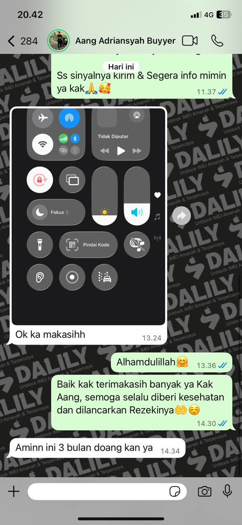 dalily_imei's tweet photo. OPEN UNBLOCK DAN UNLOCK, BUAT JARINGAN IMEI BERMASALAH BISA ATASI DI SINI..

3 BULAN : 200.000 🫶🏻
TRY ONLY : 150.000 🫶🏻
BEACUKAI : INBOX 🫶🏻

DONE HITUNGAN JAM, AMAN DAN MUDAH, BERGARANSI ALL OPERATOR &amp; TRUSTED https://t.co/KahsvLu04J