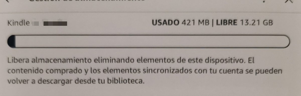 radiocolega's tweet photo. Tres años leyendo en mi kindle y esto es lo que lleva ocupado de espacio 😮

Moriré y no se llenará... 😊 https://t.co/6ekm2XNgUS