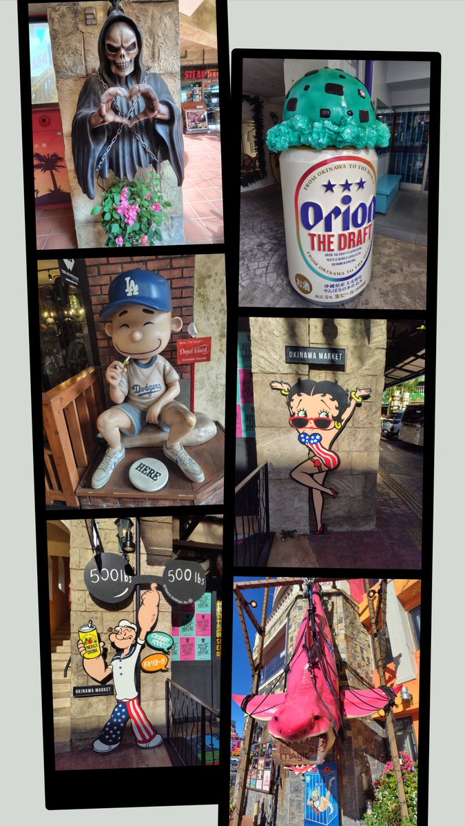 dojay1980's tweet photo. 沖縄２日目

「アメリカンビレッジ」

北谷にある街全体がアートで可愛い施設🎨

アート作品が好きな方はぜひオススメ❗❗あと映え好きかな https://t.co/mik5LQ9HbB
