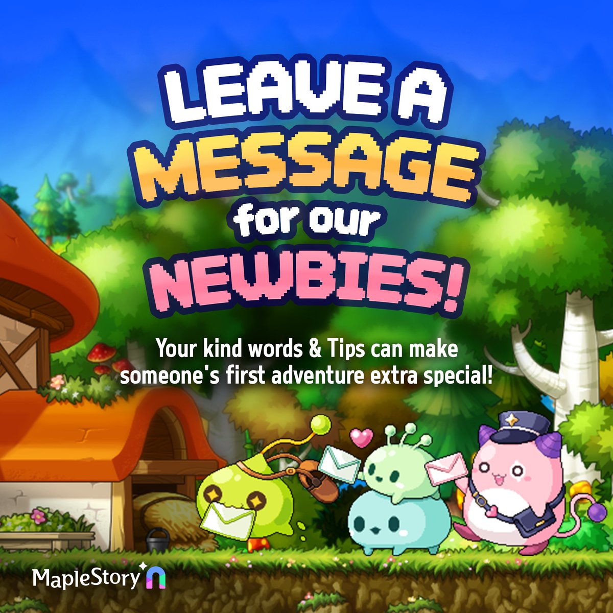 MaplestoryU's tweet photo. Remember your first day in MapleWorld?

If you could give a new player just one tip, what would it be?
Best tip will be featured by Tuner. Share your best tip below. 😼 https://t.co/PURRxakjhZ
