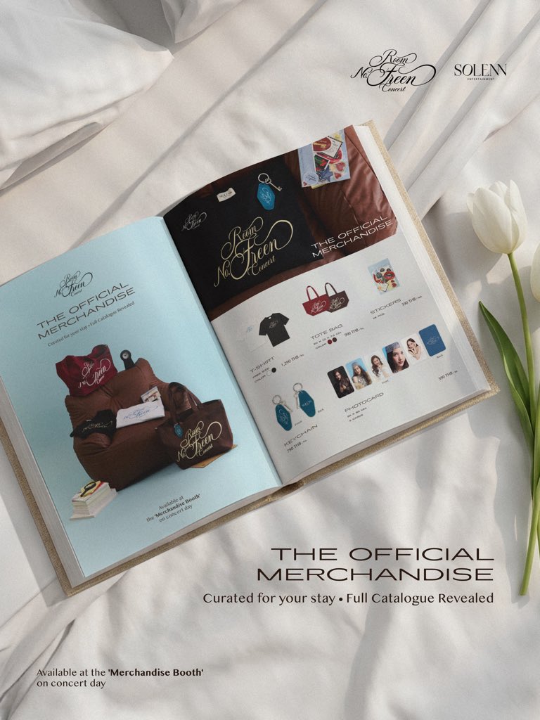Solenn_Ent's tweet photo. THE OFFICIAL MERCHANDISE ✨
From everyday essentials to collectible items

Available exclusively at the Merchandise Booth on concert day. Don’t miss out! 🗝️👜
__________

#RoomNumberFreen
#InTheFreenRoom
#solennEntertainment #srchafreen

ROOM NO. FREEN CONCERT
8 August 2026 | 5:00 PM
Thunder Dome, Muang Thong Thani