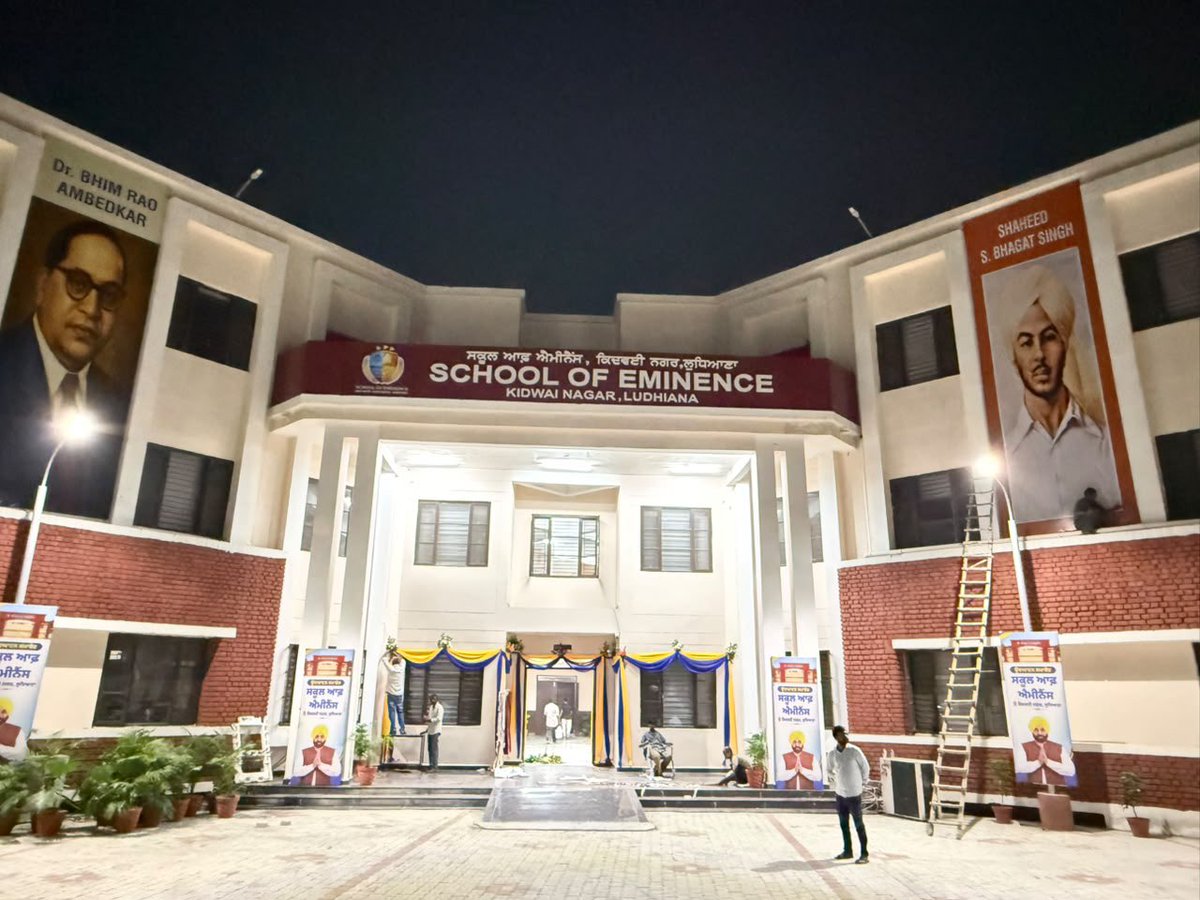 harjotbains's tweet photo. Hon’ble CM @BhagwantMann ji inaugurates two more Schools of Eminence in Ludhiana today! 

This is what we call the Bhagwant Mann model of governance — world-class education infrastructure for every child in Punjab.

Grateful to @ArvindKejriwal ji for envisioning a model where a child’s future isn’t decided by their parents’ income.

Next year, we’ll proudly share how many of these students crack JEE & NEET. Punjab is building its future, one school at a time. 🇮🇳

📸 Will be sharing photos in this thread — watch this space!