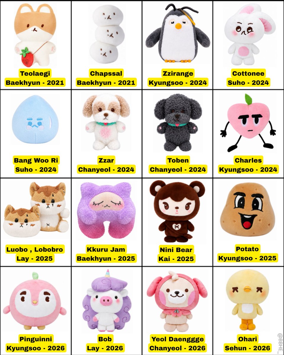 BBHE_'s tweet photo. EXO MEMBERS DOLL COLLECTION IS SO CUTE: 7/9 🥺 https://t.co/VgnbaTLPXx
