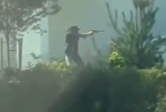 popkornman111's tweet photo. Loser Mass Shooter Vs GigaChad Suppressed Cowboy https://t.co/P6OPYNhLXr
