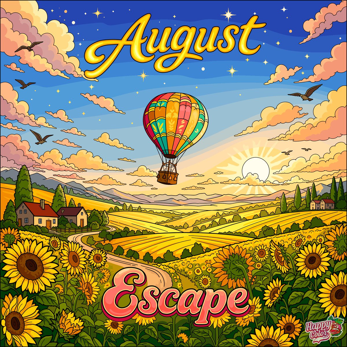 mpcaa14's tweet photo. 🌄🌻✨💙8/1/2026 August Escape 🌄🌻✨💙 #happycolor #colorbynumber #sr26 #august #augustescape https://t.co/407EPIFMq7