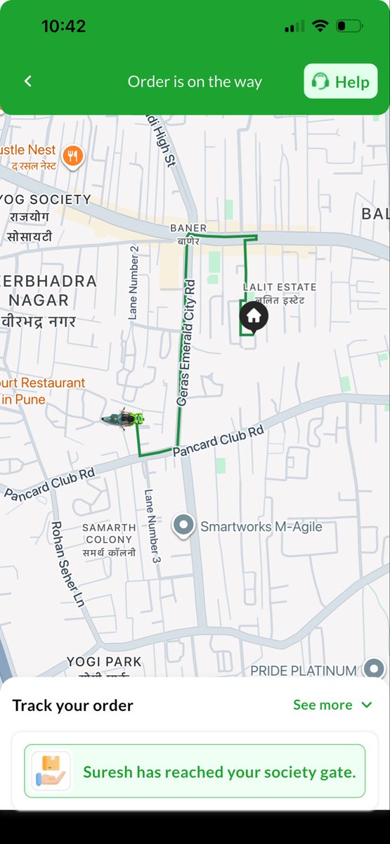 surajan27's tweet photo. @kisankonnect_in What’s the issue of this app. When it has no relevance to what it’s meant for. Here it says the delivery executive is at the gate. Which gate - Delhi Gate -or Gate way of India. It’s been this way for last 50 min. And it takes 1min from our society Gate to flat https://t.co/Tojpwz8Sc9