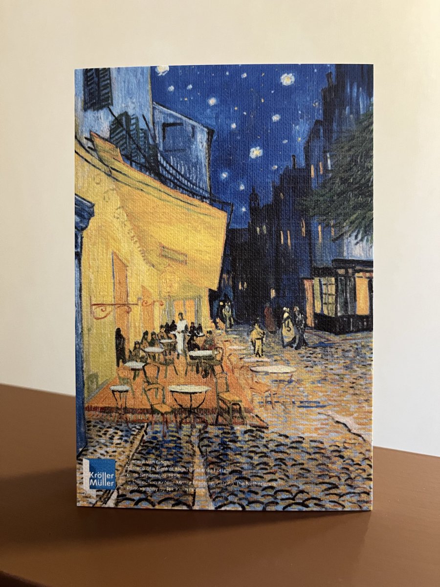 yama_kobetsu's tweet photo. 大ゴッホ展④

今回はグッズ売場
かなり混んでいましたが

定番の絵ハガキとクリアファイル
さらに
『夜のカフェテラス』
キャンバスアートボードを購入しました✨

次は9月から始まる
国立新美術館『ルーヴル美術館展』
今から楽しみです^ ^ https://t.co/GNhqMX7Gg0