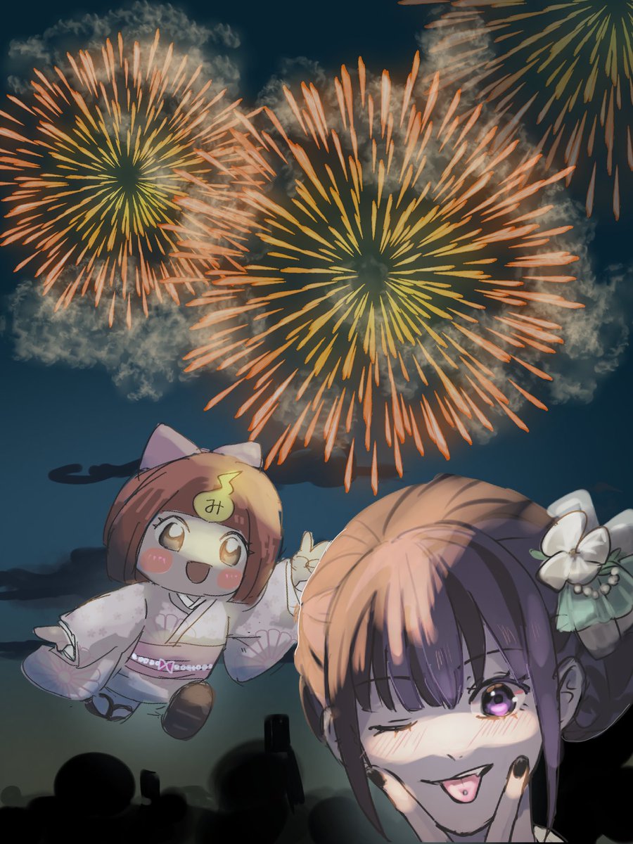 mimaru223's tweet photo. #ddacワンドロワンライ

遅刻＆40分over

「花火」

ずっと描きたかった2人…… https://t.co/HlM7towydr
