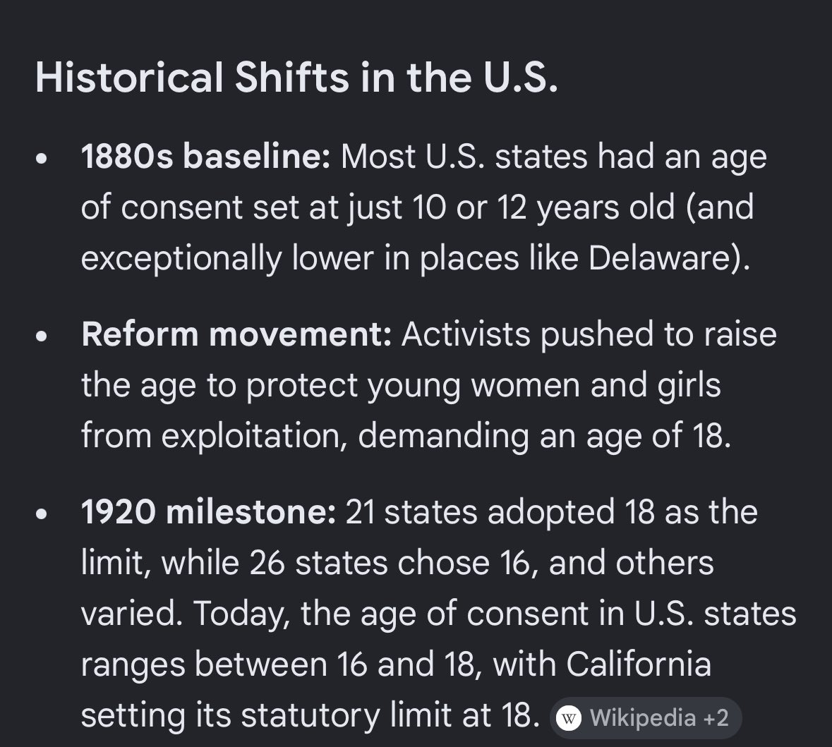 Stancyy0's tweet photo. @TeslaLeftArm @DiscordThreats So true. 😂. If the government decided to make age of consent at 24-25 when most people’s brains are “fully developed” nearly, if not, all people currently here would be considered a pedo. Lol! Just 100 years ago age of consent was 10-12. Gov moving the goal post out of shame🤢. https://t.co/Gbx0tU6xvQ