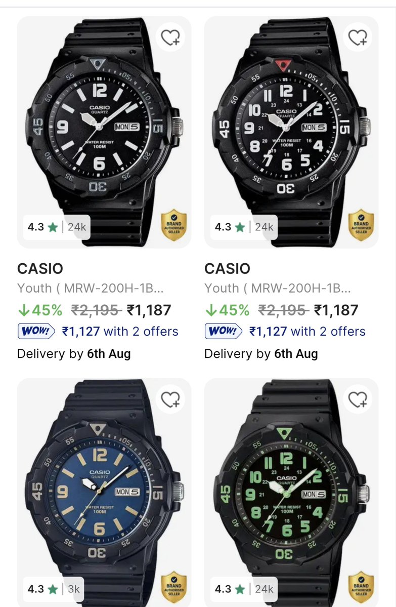 DealBeeOfficial's tweet photo. 🔥 Casio MRW-200H is Back in Stock! ⌚

https://t.co/EvXF70NktY

One of the most popular budget watches is in stock now. Grab yours before it's gone! https://t.co/MXqwZZf5eC