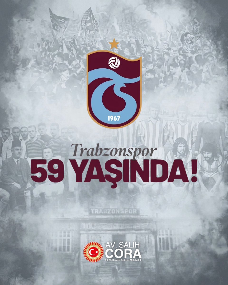 salihcora's tweet photo. Bugün 2 Ağustos…

1967 yılında kurulan şanlı Trabzonspor’umuzun kuruluşunun 59. yıl dönümü. Bugünü daha da özel kılan ise Trabzonspor’umuzun ilk şampiyonluğunun, ilk Başbakanlık Kupası’nı ve ilk Cumhurbaşkanlığı Kupası’nı kazanmasının 50. yıl dönümü olmasıdır.

Yarım asır önce Türk futbolunda bir devrim gerçekleştiren Trabzonspor’umuz, güç dengelerini değiştiren tarihi bir yürüyüşün öncüsü olmuştur.

Bu büyük çınarın köklerini atan Kurucu Başkanlarımız Rıfat Dedeoğlu ve Ali Osman Ulusoy başta olmak üzere ebediyete irtihal eden tüm kurucularımızı, başkanlarımızı, yöneticilerimizi, teknik adamlarımızı, futbolcularımızı ve emek veren herkesi rahmet, minnet ve şükranla yâd ediyorum.

Hayatta olanlara sağlık, afiyet ve hayırlı ömürler diliyorum.

Şanlı mazisinden aldığı güçle nice şampiyonluklara, nice zaferlere…

İyi ki varsın Trabzonspor ♥️💙

#2Ağustos1967 #Devrim
#Trabzonspor59Yaşında