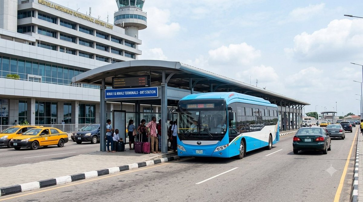Midatlblog's tweet photo. LAMATA is one arm of government I am really rooting for. 
They are working on a lot of things, and I can't wait to see them completed. 

The Green Line will be a game changer, and I strongly encourage LAMATA to build proper BRT bays at both the Domestic and International Airports alongside the Metro station being developed there. 
Integrating the different modes of transport will generate insane revenue.

Honestly, there is so much money to be made in Lagos if the government is focused. 
Inefficiencies are costing the government billions every month. Lagos generated around ₦1.6 trillion between January and June, which is impressive, but it is still relatively low considering the millions of legitimate ways the government can generate more revenue by simply running things properly. 
Things like Functional transport services, waste management and recycling, enforcement of fines, Creating beautiful  environments that can shoot up building approvals,you name it.

One thing I have noticed is that our governors get carried away with unnecessary legacy projects. 
They end up taking loans to finance projects that may not be the most urgent priorities, leaving the state with expensive debt servicing, especially with the exchange rate putting additional pressure on government finances.

What Lagos needs is a governor willing to prioritise the city itself. 
Focus on rehabilitating our roads, improving public spaces, urban beautification, sanitation, proper waste bins, and ensuring that local governments fix inner roads. 

LAWMA should also be empowered to work with Just one competent private company that can handle waste management, to properly manage sanitation across the state, These Multiple but incompetent PSP operators is just a waste of everyone's time.

These are the things that matter to residents. 
These are the things that will make people remember and celebrate a governor years after they leave office.

Spend that "legacy projects money" fixing Lagos. 
No legacy project will be greater than taking Lagos from being among the global worst cities to live in to becoming one of the world's top 100 cities. 
Fashola showed that it is possible. Another governor can do it too even far better than he did.

Aside from completing the Green Line, pending Blue Line extensions, Badagry Seaport, VGC Bridge, and Fourth Mainland Bridge, we don't need to keep chasing unnecessary mega-projects. 

Give residents and businesses a comfortable city. 
Investors need good roads to drive on, reliable infrastructure, and a clean, attractive environment to operate.

Any governor who genuinely improves the quality of life in Lagos will be remembered and celebrated.

This is home to some of Nigeria's biggest stars, businesses, entrepreneurs and global figures. Lagos is one of Africa's most important cities and a major gateway to Nigeria. 

A governor who focuses on how the city looks, feels and functions every day would attract far more enormous international admiration, tourism, investment and economic activity.

Instead of pursuing invisible legacy projects while roads and the environment deteriorate, focus on what residents and visitors experience every single day.

Lagos has suffered significant setbacks in road quality, maintenance and environmental management over the past two years. 

A governor who dedicates the next administration to rehabilitating the road network, restoring public spaces, improving sanitation and transforming the city's appearance could do more for Lagos,and potentially generate far more revenue,than another round of unnecessary legacy projects.

@jidesanwoolu @drobafemihamzat @JamesSonayon @Lamataonline

📷: F1: Proposed BRT Bus Bays at MMIA and domestic Airport ( not yet started)

F2: Redline Airport station by FG and LAMATA ( under construction)

F3-4: The City of Lagos that must be maintained properly by the government,Basics are far more important than unnecessary projects with no direct impact on people or investors