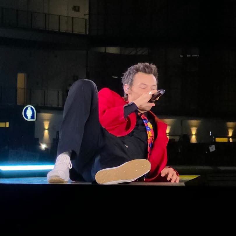 harrysbrasil's tweet photo. Plot twist: o tombo entregou uma das melhores fotos do show. 😭📸
 #TogetherTogetherMexicoCity https://t.co/U6dNxv2gMP