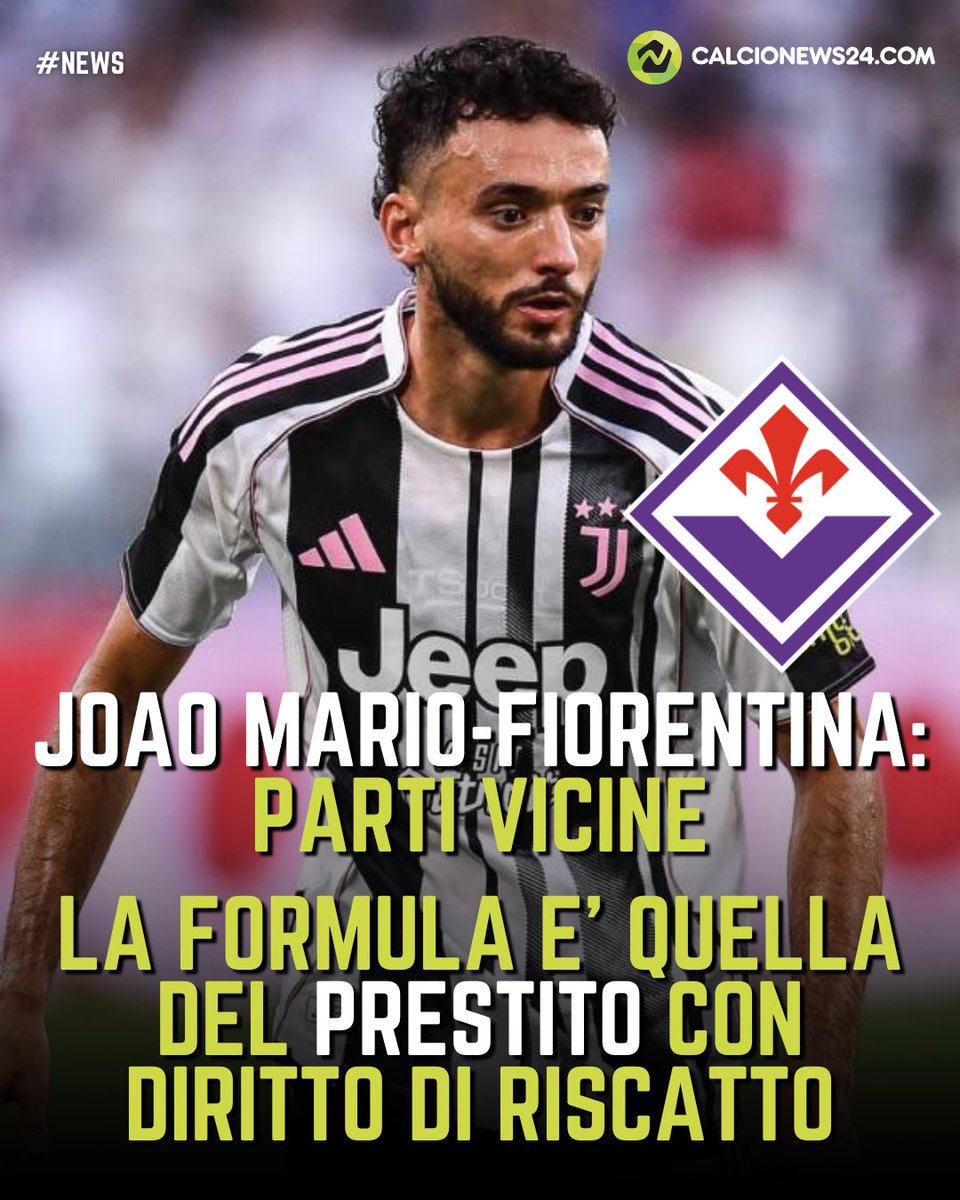 CalcioNews24's tweet photo. 🟣 #JoaoMario-Fiorentina: parti vicine e dialoghi sempre più intensi per chiudere l’operazione.
📄 La formula è quella del #prestito con #dirittodiriscatto, soluzione che piace a entrambe le società e che può accelerare la fumata bianca.
#calcionews24 https://t.co/iDo90RrV61