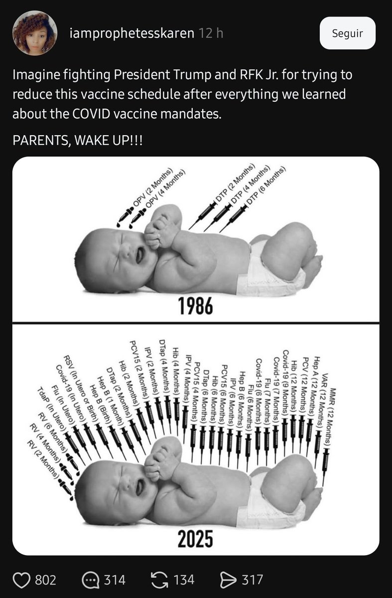 pablittomagno's tweet photo. Conseguimos, como humanidade, tornar as vacinas tão efetivas que as pessoas já se esqueceram de como é não tê-las e agora prefere as maiores atrocidades possíveis pelo direito de pegar doença incurável ou outro troço maldito... E tem idiota pregando essa vibe antivacina de forma completamente irresponsável. Que mundo amaldiçoado gente.