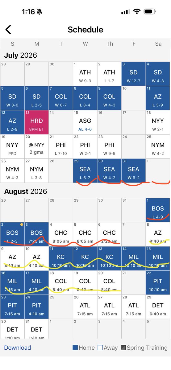 echotpe's tweet photo. The Dodgers are navigating two brutal stretches of games separated by just one off day (July 29–Aug. 6 and Aug. 8–20). 

It’ll be interesting to see how they manage the rotation with Tarik Skubal joining the club and Blake Snell nearing his return. 🤔 https://t.co/5Wf0zpK7pB