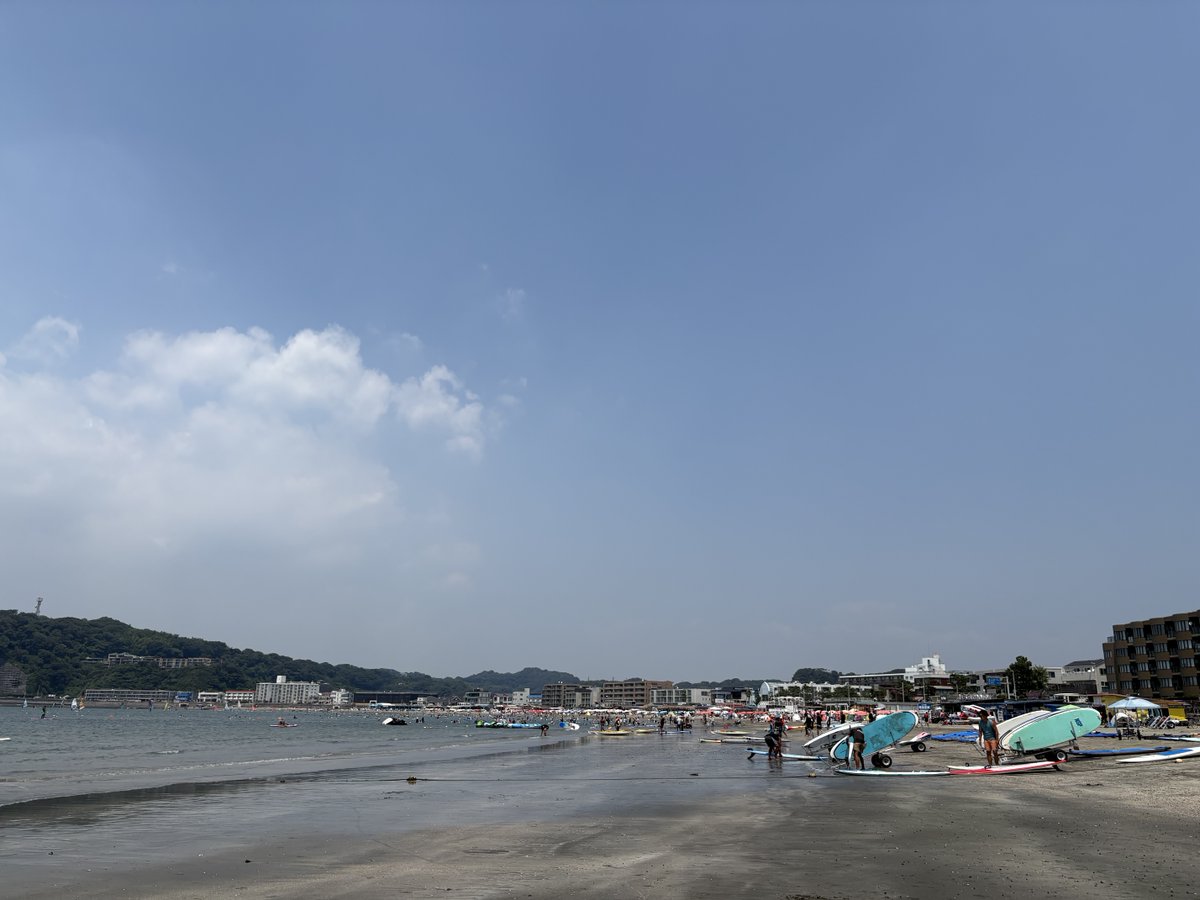 usashiroco's tweet photo. 夏本番。12時34°C🥵オンショア北からの風が救い。3.5㎞JOG. 筋トレ
#今日の海空 https://t.co/JGH8q8As1v