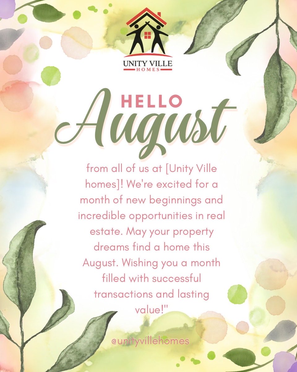 unityvillehomes's tweet photo. Happy new month from us @unityvillehomes https://t.co/aZZbwfwCAN