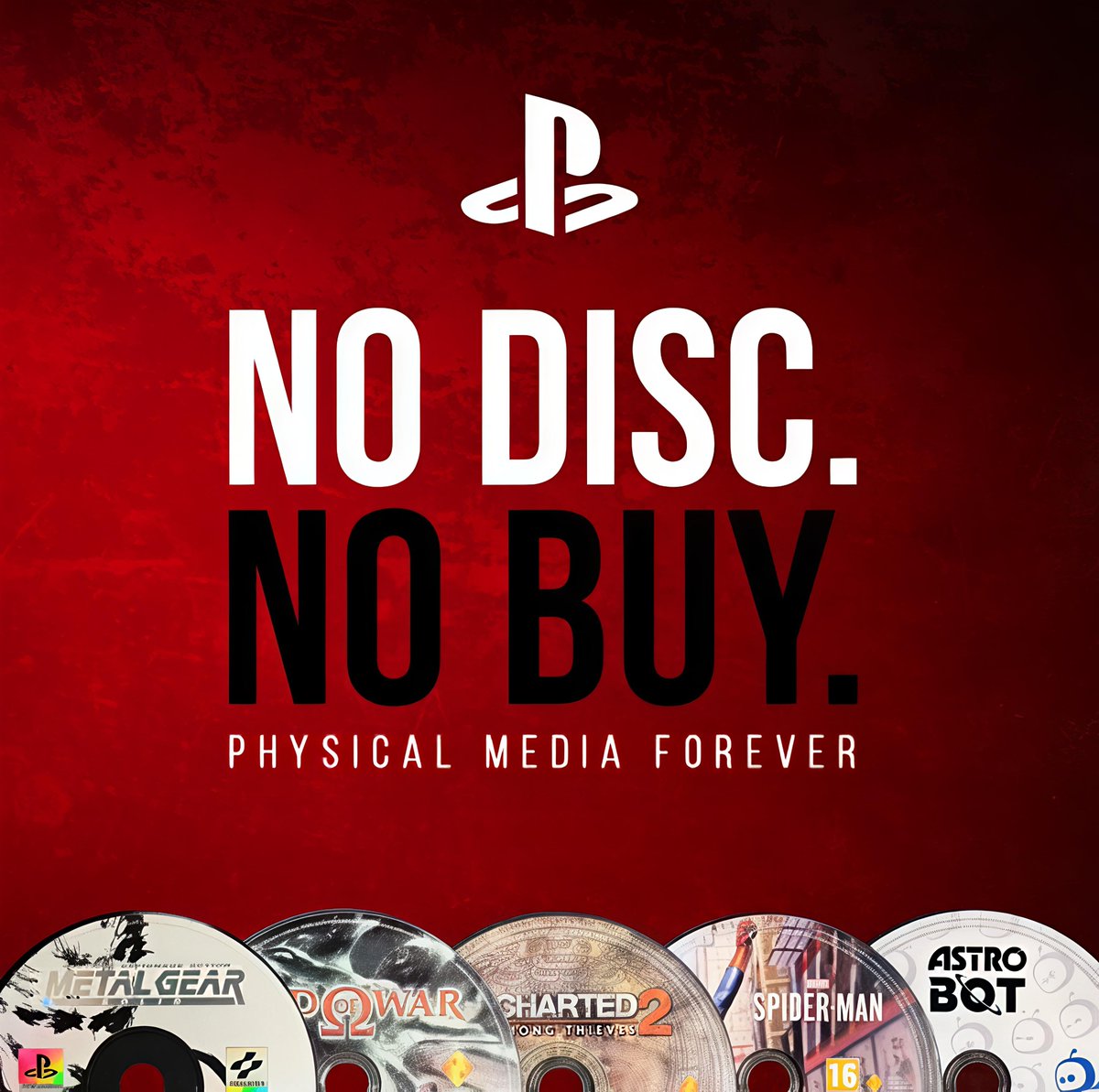 ILoveSports_55's tweet photo. If I'm paying for a physical edition, I expect the game to be on the disc—not just a download code.
No Disc. No Buy.
#NoDiscNoBuy #PhysicalMedia #GameOwnership #PlayStation #Gaming https://t.co/fLSWdJf8DW