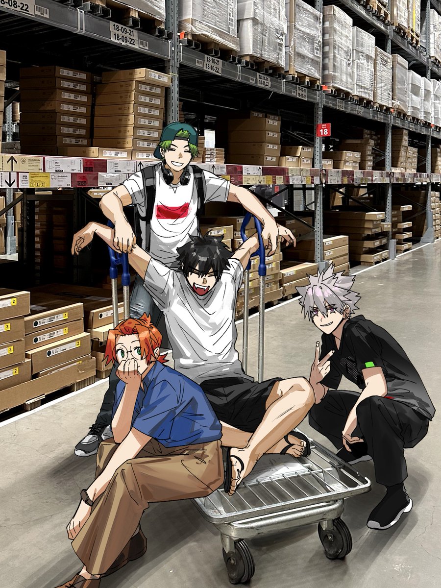 kaohom_fanart's tweet photo. #ファンバスFA IKEAに行こうぜ! https://t.co/tjGry3xdnx