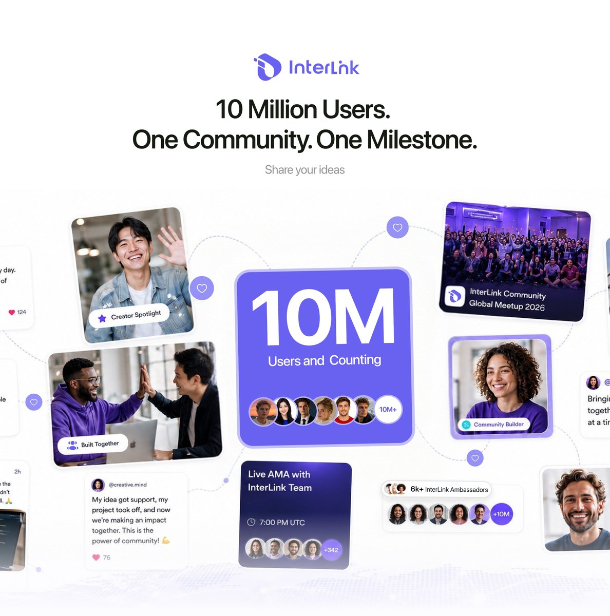 Karampannu1993's tweet photo. Interlink network biggest crypto mining blockchain base project in the world.
Interlink 10 Millon Community Coming Soon
#Interlink #itl #interlinklab #ITLG #ITLWALLET https://t.co/eZXiQMW92f