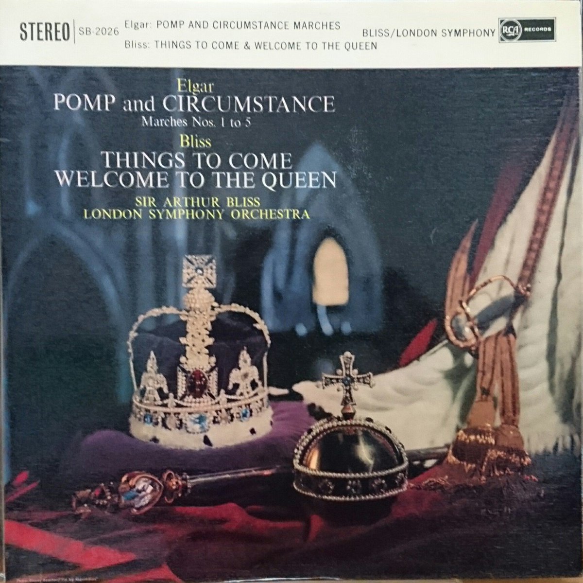 wako_ks's tweet photo. 8/2は🇬🇧の作曲家
アーサー・ブリス卿(1891~1975)誕生日
ロンドン響と
親交のあったエルガー威風堂々No.1~5
自作の
36年SF映画“来たるべき世界”の音楽
54年エリザベス2世とフィリップ殿下英連邦一周旅行記念映画音楽“ようこそ女王陛下”
英RCA-VictorのLP
彼は女王の音楽師範でした https://t.co/U6e9LN2U47