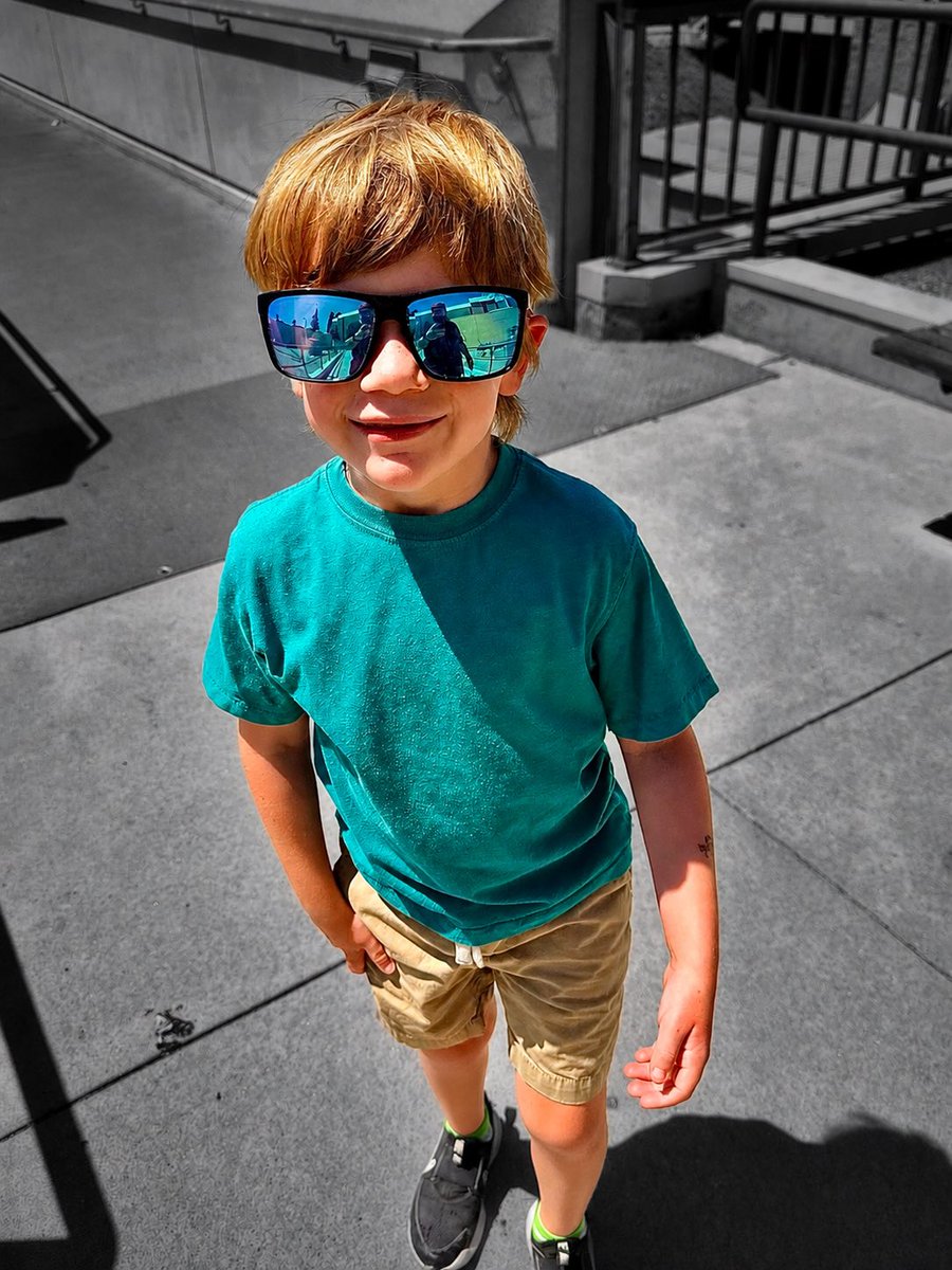 theynproject's tweet photo. Some photos of the day with my best buddy. Coffee shops, running errands with my shades on, and an evening walk to the baseball fields. #theynproject #dadlife #family #familytime #bestbuds https://t.co/YZ6JOlhedt