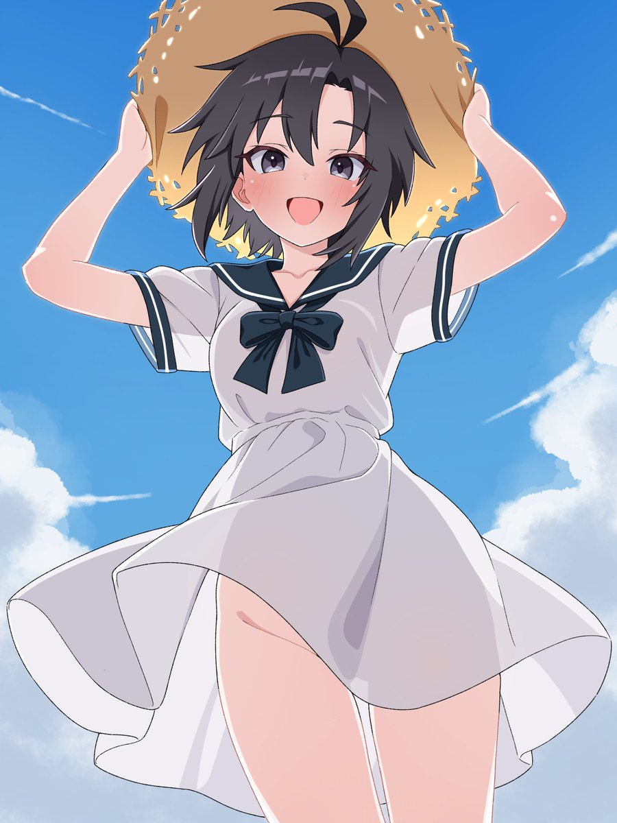 Manzana_ma1a's tweet photo. 夏真っ盛りの内にセーラーワンピース真をここでひとつ・・・ https://t.co/IstrqD7zQK