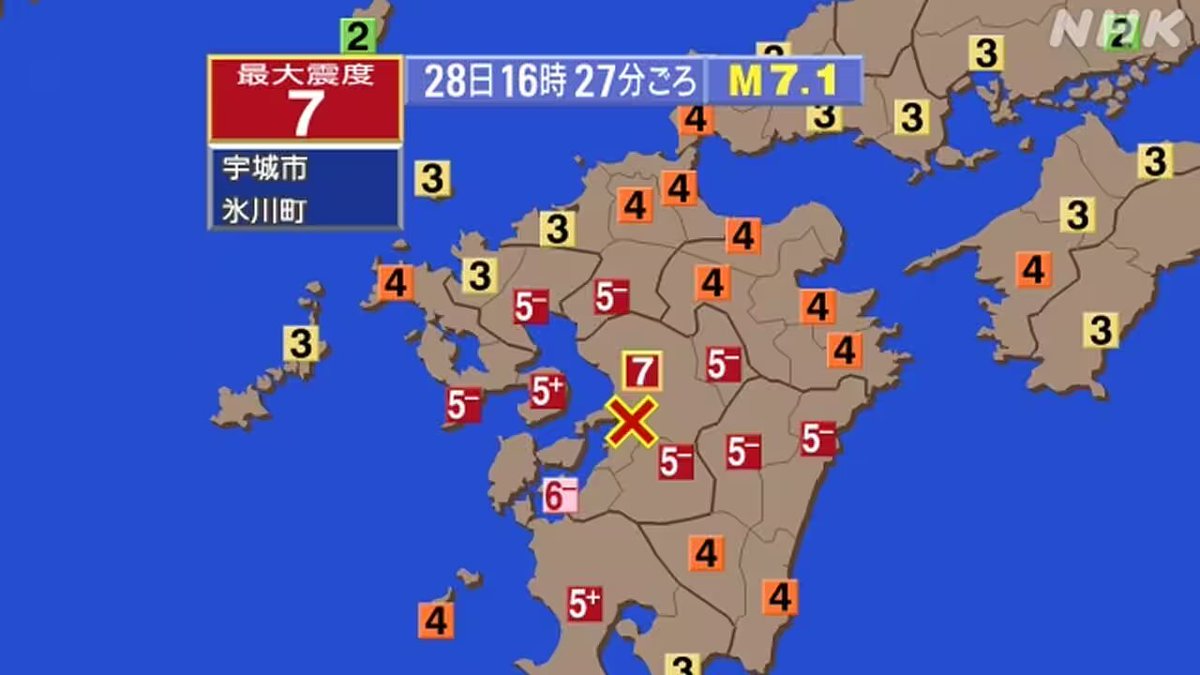 InsHatanCountry's tweet photo. ←　日奈久断層帯地震シミュレーション
　　実際に起きた令和8年度熊本地震　→

https://t.co/KvgoRL4cxz https://t.co/BNFnqQYkEa