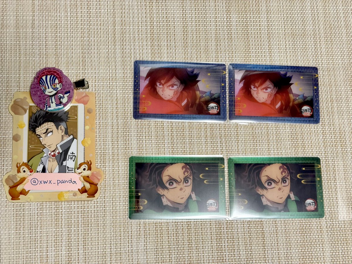 xwx_panda's tweet photo. 鬼滅の刃 鬼滅 交換
@ Loppi・HMV 無限城編 特典 クリアカード

【譲】 炭治郎 義勇

【求】 同種 猗窩座

義勇は2:2~まとめてのみ
郵送希望 https://t.co/h0eLXdLJzK