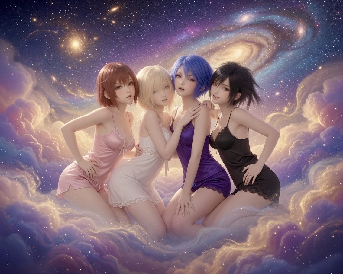 JohnyWinstons's tweet photo. Kingdom Hearts girls making Dream Drop Distance a reality #KHDDD #Kairi #Namine #Aqua #Xion https://t.co/9Fk4Pfz9oP